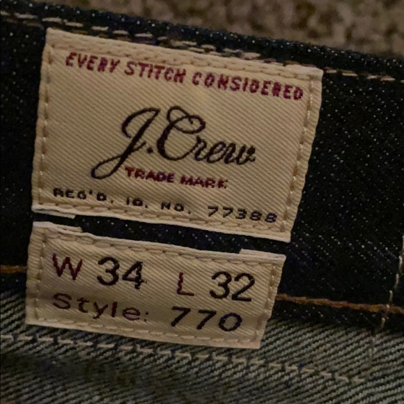 GREAT condition J. Crew Men’s jeans- 34x32 - Picture 3 of 6